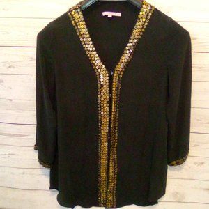 Calypso St Barts Small Sequin Embroidered Tunic